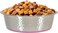 Stainless steel dog bowl for Medium to Large dogs, Heavy-duty feeding dish with Anti-slip Rubber base and Smooth edges, Suitable for many types of food, Easy to clean, 26 cm (PINK)
