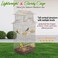 Golden bird cage with Removable tray, Food container and Perches, 104 cm Metal bird house for small to medium birds, Portable cage with Swing, Convenient Handle and Indoor-Outdoor Cage