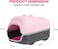 Cat house bed with Durable zipper, Ventilation hole, and Removable mat, Scratch-resistant felt cat bed for Kittens &amp; Adult cats, Detachable and Easy to clean, 40 cm (PINK)
