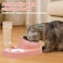 Pet feeder bowl for Cats &amp; Small dogs, 2-in-1 Automatic food and water dispenser with Detachable design, Stainless steel bowl and Durable plastic, Easy to clean, 32.3 cm (PINK)