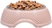Stainless steel cat bowl with Durable PP Material, Portable design, and Non-slip base, Spill-proof pet feeding &amp; watering station for Cats &amp; Small dogs, Promotes healthy Eating, 19 cm (PINK)