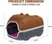 Felt cat house with Durable zipper, Ventilation hole, and Removable mat, Detachable cat bed for Small to medium cats, All-season hideout for Indoor/Outdoor use, Easy to clean, 40 cm (CHOCOLATE)
