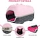 Felt cat house with Durable zipper, Ventilation hole, and Removable mat, Detachable cat bed for Small to medium cats, All-season hideout for Indoor/Outdoor use, Easy to clean, 40 cm (PINK)