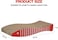 Fish-shaped cat scratcher for Indoor cats, Durable corrugated cardboard scratching pad with Catnip and Curved design, Reversible cat scratching board for Claw grinding, 45 cm (Red)