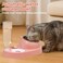 Cat double bowl with Automatic water dispenser and Stainless steel bowl, Heavy-duty plastic food &amp; water feeder for Cats &amp; Small dogs, Detachable &amp; Easy to clean, 32.3 cm (PINK)