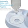 Cat double bowl with Automatic water dispenser and Stainless steel bowl, Heavy-duty plastic food &amp; water feeder for Cats &amp; Small dogs, Detachable &amp; Easy to clean, 32.3 cm (LIGHT-BLUE)