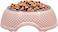 Stainless steel cat bowl with Durable PP Material, Portable design, and Non-slip base, Detachable pet feeding dish for Cats &amp; Small Dogs, Suitable for Wet/Dry food &amp; water, 19 cm (PINK)