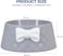 Cat feeding bowl with Bowknot decoration, Durable plastic, and Non-slip design, Heavy-duty pet feeding bowl for Cats &amp; Small dogs, Suitable for Indoor/Outdoor use, Easy to clean, 18.5 cm (GREY)