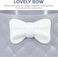 Cat feeding bowl with Bowknot decoration, Durable plastic, and Non-slip design, Heavy-duty pet feeding bowl for Cats &amp; Small dogs, Suitable for Indoor/Outdoor use, Easy to clean, 18.5 cm (GREY)