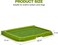 Dog toilet for Puppies and Small dogs, Durable plastic dog potty tray with Leak-proof design, Grid design, and Anti-slip bottom, Lightweight pet training tray for Indoor/Outdoor use 49 cm (Green)