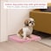 Dog toilet for Puppies and Small dogs, Durable plastic dog potty tray with Leak-proof design, Grid design, and Anti-slip bottom, Lightweight pet training tray for Indoor/Outdoor use 49 cm (Pink)