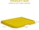 Dog toilet for Puppies and Small dogs, Durable plastic dog potty tray with Leak-proof design, Grid design, and Anti-slip bottom, Lightweight pet training tray for Indoor/Outdoor use 49 cm (Yellow)