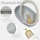 plastic cat toilet with high wall design, quick-clean surface for home use, 50 cm Mess-free tray with stable base, Oval shape and Included scoop, Pet waste tray with Detachable and Wipe-easy, (Grey)