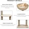 Cat tree tower with Handwoven Seagrass Basket lounge, Durable sisal scratching posts, and Stable base, Modern cat furniture for Indoor Cats &amp; Kittens, 85 cm (Beige)