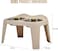 Elevated Dog &amp; Cat Food Bowl Stand with 2 Stainless Steel Bowls and Non-slip base, Raised Pet Feeder for medium to large dogs, Ergonomic design for healthy digestion, Easy to clean, 51 cm (Beige)
