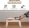 Elevated Dog &amp; Cat Food Bowl Stand with 2 Stainless Steel Bowls and Non-slip base, Raised Pet Feeder for Small to Medium Pets, Ergonomic design for healthy digestion, Easy to clean, 46 cm (Beige)