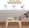 Raised dog and cat feeder stand with double stainless steel bowl and Non-slip base, Elevated food &amp; water station for Small to Medium pets, Ideal for Healthy digestion, Easy to clean, 46 cm (Beige)