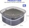 2L Dog water bowl with Water level indicator, Floating disc, Durable Plastic material, and Non-spill design, Pet water dispenser for Indoor/Outdoor use, Easy to clean, 22 cm (Grey)