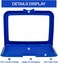 Dog potty tray with Leak-proof design, Grid design, and Anti-slip bottom, Durable plastic pet pee pad holder for Puppies and Small dogs, Suitable for Indoor/Outdoor use, Easy to clean, 49 cm (Blue)