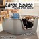 Cat litter box with Extra-large design, Deep high walls, Litter scoop and Low entrance, 78 cm Spacious cat toilet with Odor control, Anti-splash, Durable plastic and Non-stick, Easy to clean (grey)
