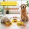 Pet feeding bowl for Medium to Large dogs, Durable plastic with non-slip, anti-skid, Spill-proof, Stable base, 30 cm Dog food dish for Dry, Wet Food &amp; Water, Lightweight, Easy to clean (Yellow)
