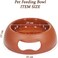 Plastic food bowl for Medium to Large Dogs, Spill-proof, Stylish &amp; Durable, Wide base for Stability, 30 cm pet feeding bowl with Non-slip base, Lightweight, and Ideal for Food &amp; Water (Chocolate)