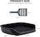Dog toilet tray for Small to Medium dogs, Puppy potty toilet tray with Removable metal grid, Litter scoop, and Leak-proof design, Suitable for Indoor/Outdoor use, 48 cm (Black)