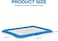 Reusable dog potty tray with Detachable plastic grid and Non-slip bottom, Indoor/Outdoor puppy toilet training pad holder, Ideal for Small to Medium Dogs, Easy to clean, 65 cm (Blue)