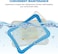 Reusable dog potty tray with Detachable plastic grid and Non-slip bottom, Indoor/Outdoor puppy toilet training pad holder, Ideal for Small to Medium Dogs, Easy to clean, 65 cm (Blue)