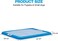 Dog potty training tray with Removable grid, Durable leak-proof puppy toilet pad holder for Small &amp; Medium dogs, Suitable for Indoor/Outdoor use, Easy to clean, 47 cm (BLUE)