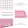 Dog potty training tray with Removable grid, Durable leak-proof puppy toilet pad holder for Small &amp; Medium dogs, Suitable for Indoor/Outdoor use, Easy to clean, 47 cm (PINK)
