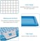 Dog toilet tray with Durable plastic, Leak-proof design, and Removable grid, Puppy potty training pad holder for Small to Medium dogs, Ideal for Indoor/Outdoor use, Easy to clean, 47 cm (BLUE)