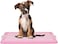 Dog toilet tray with Durable plastic, Leak-proof design, and Removable grid, Puppy potty training pad holder for Small to Medium dogs, Ideal for Indoor/Outdoor use, Easy to clean, 47 cm (PINK)