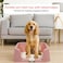 Dog potty training tray with Raised walls and Removable grid, Leak-proof puppy toilet pad holder for Small to Medium dogs, Indoor &amp; Outdoor use, Easy to clean, 43 cm (PINK)