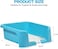 Dog toilet training tray for Indoor/Outdoor use, Leak-proof puppy potty pad holder with Raised walls and Removable grid, Suitable for Indoor/Outdoor use, Easy to clean, 43 cm (BLUE)