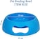 Pet feeding bowl for Medium to Large dogs, Durable plastic with non-slip, anti-skid, Spill-proof, Stable base, 30 cm Dog food dish for Dry, Wet Food &amp; Water, Lightweight, Easy to clean (Blue)