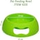 Pet feeding bowl for Medium to Large dogs, Durable plastic with non-slip, anti-skid, Spill-proof, Stable base, 30 cm Dog food dish for Dry, Wet Food &amp; Water, Lightweight, Easy to clean (Green)