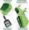 Enclosed cat litter  box with Scoop, Durable plastic &amp; High sided, 46 cm Kitty litter tray with Removable Grid, Anti-splash, Detachable and Easy to clean, Ideal for Kitten to large Indoor cats (Green)