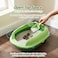 Cat litter box with Durable plastic, light weight and cat attractive design, 37 cm Kitty litter tray for Kitten indoor cats, High sides, Scoop and Anti-splash, Open top and Mess control (Green)