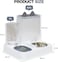 Automatic cat feeder with Water dispenser, Food storage, Stainless steel bowl, and Non-slip base, 2-in-1 Gravity fed food and water bowl set for Indoor cats and Small pets, Easy to clean 25 cm (White)