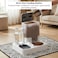 Automatic cat feeder with Water dispenser, Food storage, Stainless steel bowl, and Non-slip base, 2-in-1 Gravity fed food and water bowl set for Indoor cats and Small pets, Easy to clean 25 cm (White)
