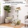 Multi-level cat tree with Padded perch, Cozy hammock, Enclosed condo, and Natural sisal scratching post, Soft-plush cat activity tower for Indoor cats &amp; Kittens, Easy to assemble, 84 cm (Beige)