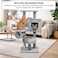 Cat tree with Plush perch, Interactive hanging toys, Sisal scratching post, Cozy cat house &amp; Tunnel, Stable indoor cat play tower for Kittens &amp; Adult cats, Easy to assemble, 90 cm (Grey)