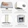 Compact cat tower with Scratch pole, Anti-scratch and Cat nail care post, 59 cm Protect furniture for Indoor cats and kittens, Small cat tree with Resting platform, Cozy Condo and Hanging Toy (Grey)