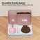 Automatic cat feeder with water dispenser, Food container, Ceramic bowl, and Anti-spill design, Heavy-duty Pet feeding station for Cats &amp; Small dogs, Easy to clean, 30 cm (Pink)