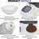 Automatic cat feeder with water dispenser, Food container, Ceramic bowl, and Anti-spill design, Heavy-duty Pet feeding station for Cats &amp; Small dogs, Easy to clean, 30 cm (Grey)