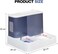 Automatic Cat feeder &amp; Water dispenser set for Indoor cats &amp; Small pets, 2-in-1 pet food feeder with Food container, water tank, Dual bowl design, and Non-slip base, Easy to clean, 30 cm (Blue)