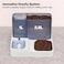 Automatic Cat feeder &amp; Water dispenser set for Indoor cats &amp; Small pets, 2-in-1 pet food feeder with Food container, water tank, Dual bowl design, and Non-slip base, Easy to clean, 30 cm (Blue)