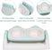 Elevated pet feeder for indoor cats &amp; kittens, Double bowl plastic feeding station with Non-slip base, Ergonomic raised stand for improved posture, Easy to clean, 33 cm (GREEN)