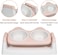 Elevated pet feeder for indoor cats &amp; kittens, Double bowl plastic feeding station with Non-slip base, Ergonomic raised stand for improved posture, Easy to clean, 33 cm (PINK)